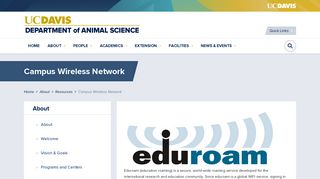Campus Wireless Network | UC Davis Department of Animal Science
