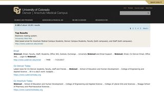Search Center : webmail | University of Colorado Denver | Anschutz ...