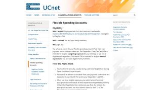 Flexible Spending Accounts | UCnet