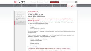 Epic Mobile Apps | Employees and Staff - UC Health