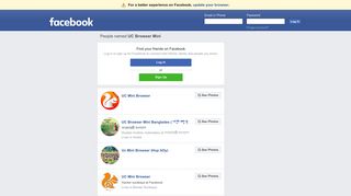 UC Browser Mini Profiles | Facebook