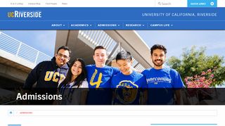 Admissions | University of California, Riverside