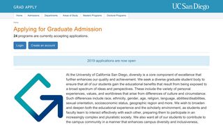 UCSD Grad Apply - University of California San Diego