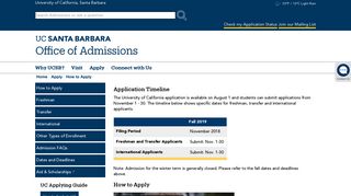 How to Apply - UCSB Admissions - UC Santa Barbara