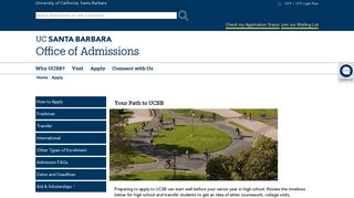 Apply - UCSB Admissions