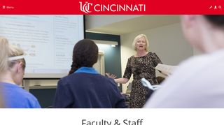 Faculty & Staff, Home | University of Cincinnati, University of Cincinnati