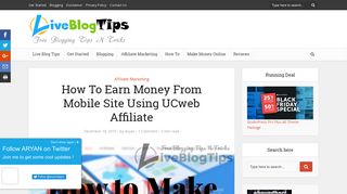 UCWEB Affiliate - Make Money from Mobile WebSites and Blogs
