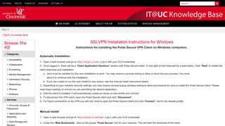 SSLVPN Installation Instructions for Windows - <span class=