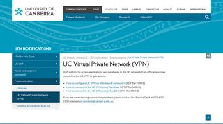 UC Virtual Private Network (VPN) - University of Canberra