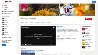 University of Charleston - YouTube