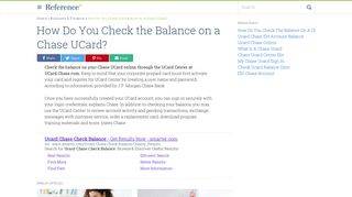 How Do You Check the Balance on a Chase UCard? | Reference.com