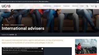 International advisers | Undergraduate | UCAS