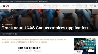 Track Your Conservatoire Application | UCAS