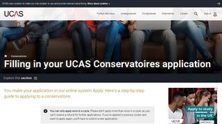 Filling In Your Application For UK Conservatoires via UCAS