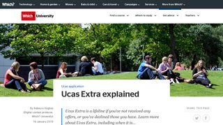 Ucas Extra explained - Which?