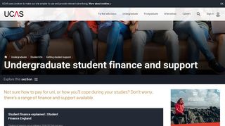 Student Finance And Support Available | UCAS