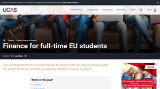 Student Finance for EU Students - Full-time - UCAS
