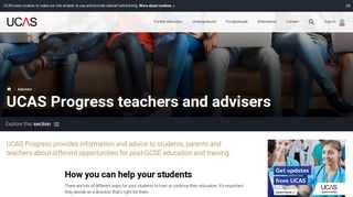 UCAS Progress teachers and advisers | 16-18 Choices | UCAS