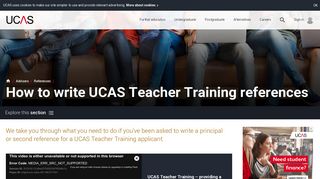 How to write UCAS Teacher Training references | Teacher Training ...