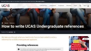 How to write UCAS Undergraduate references | Undergraduate | UCAS