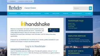 Handshake Login | Career Center - UC Berkeley Career Center