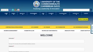Account Home | The University of the Commonwealth Caribbean - UCC