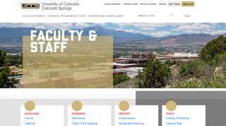 Home | Faculty and Staff | University of Colorado Colorado Springs