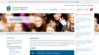 UCD IT Services - Blackboard - University College Dublin