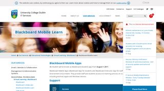 UCD IT Services - Blackboard Mobile Learn