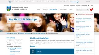 UCD IT Services - Blackboard Mobile Apps - University College Dublin