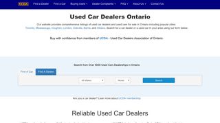 Used Car Dealers Ontario - Listing of Car Dealerships - UCDA ...