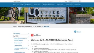 MyUCDSB - Upper Canada District School Board