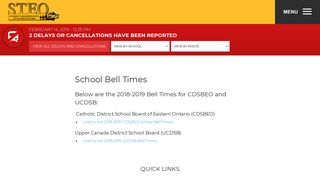 School Bell Times - Student Transportation of Eastern Ontario