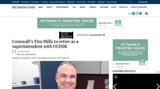 Cornwall's Tim Mills to retire as a superintendent with UCDSB ...