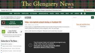 UCDSB | The Glengarry News