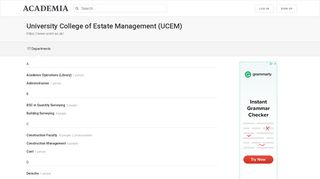 University College of Estate Management (UCEM) - Academia.edu
