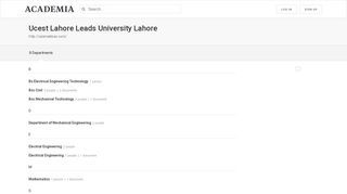 Ucest Lahore Leads University Lahore - Academia.edu