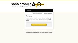 Sign In - University of Central Florida Scholarships