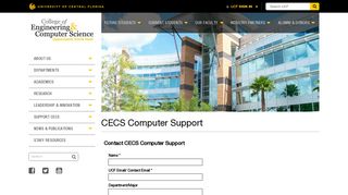 CECS Computer Support « CECS - UCF-CECS - University of Central ...