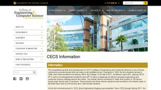 CECS Information - UCF-CECS - University of Central Florida