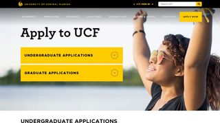 Apply to UCF | Undergraduate, Graduate & Transfer Applications