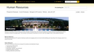 UCF Human Resources - University of Central Florida