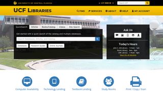UCF Libraries: Homepage