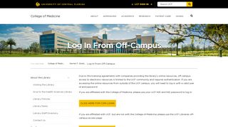College of Medicine – Log In From Off-Campus - UCF College of ...