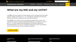 What are my NID and my UCFID? | UCF FAQs