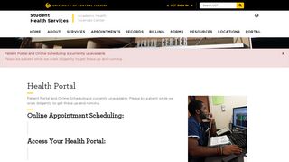 Health Portal • Student Health Services • UCF