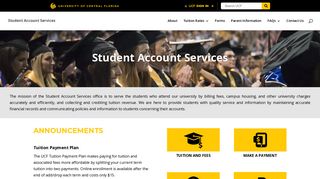 UCF Student Accounts Services - University of Central Florida