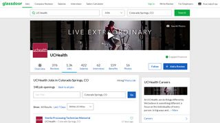 UCHealth Jobs in Colorado Springs, CO | Glassdoor