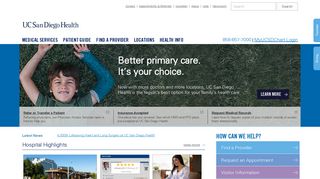 UC San Diego Health | San Diego Hospital, Healthcare