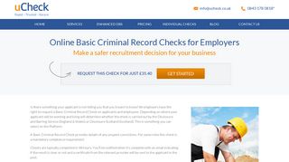 CRB Checks for Employers from uCheck - Fast & Secure Online Service